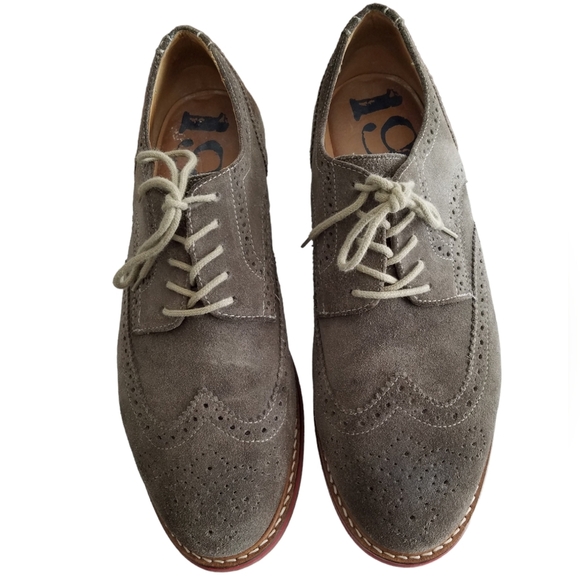 Nordstrom 1901 Wing Tip Leather Shoes Oxford Gray Size 10M main image 7